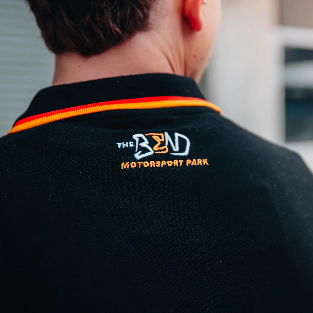 The Bend - Pique Polo Black / Gold / Grey
