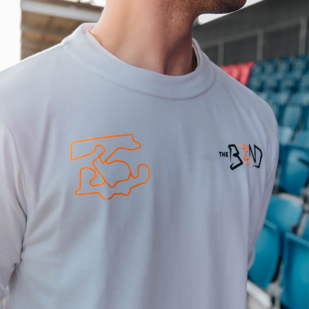 The Bend - Circuit Map - Long Sleeve T-Shirt - White