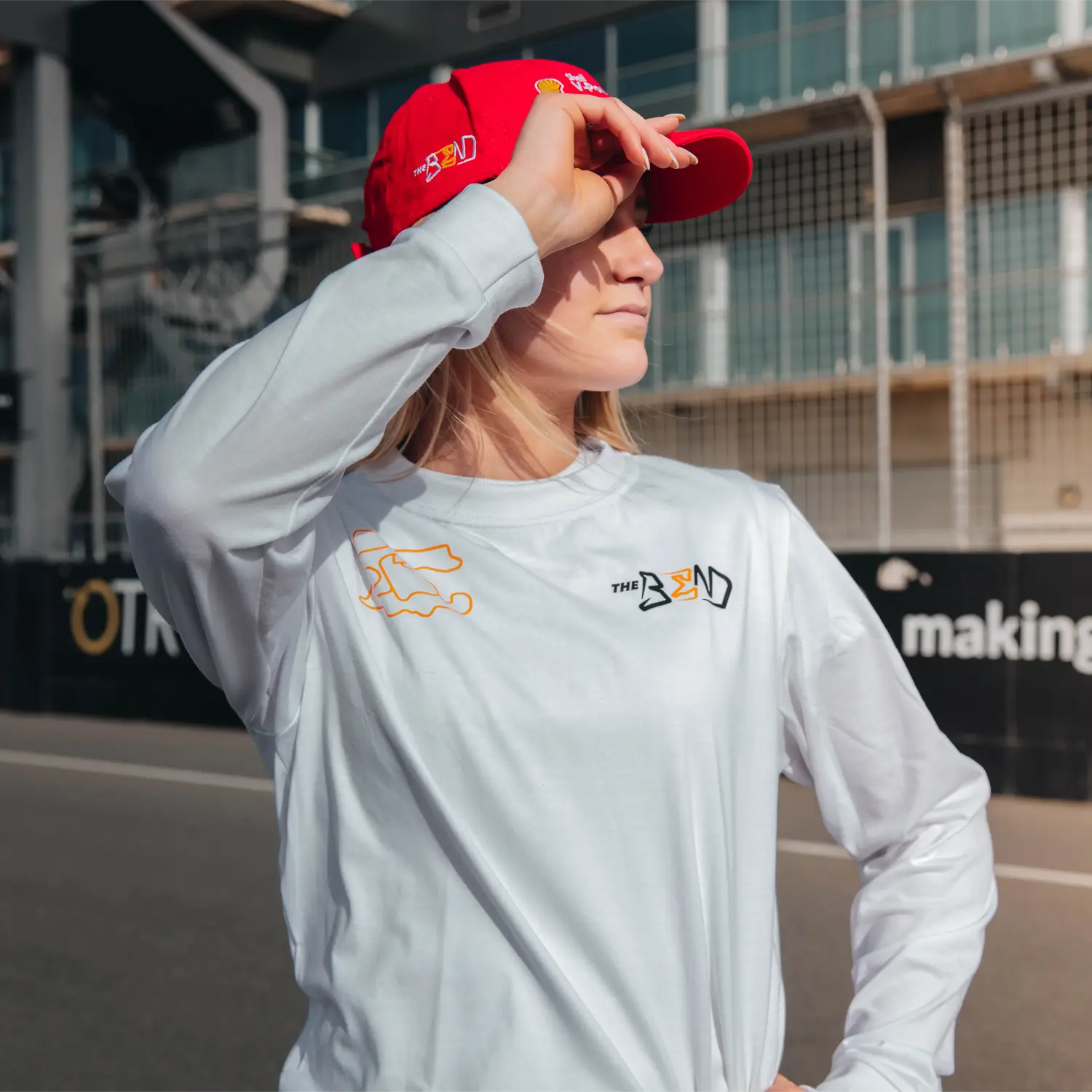 The Bend - Circuit Map - Long Sleeve T-Shirt - White