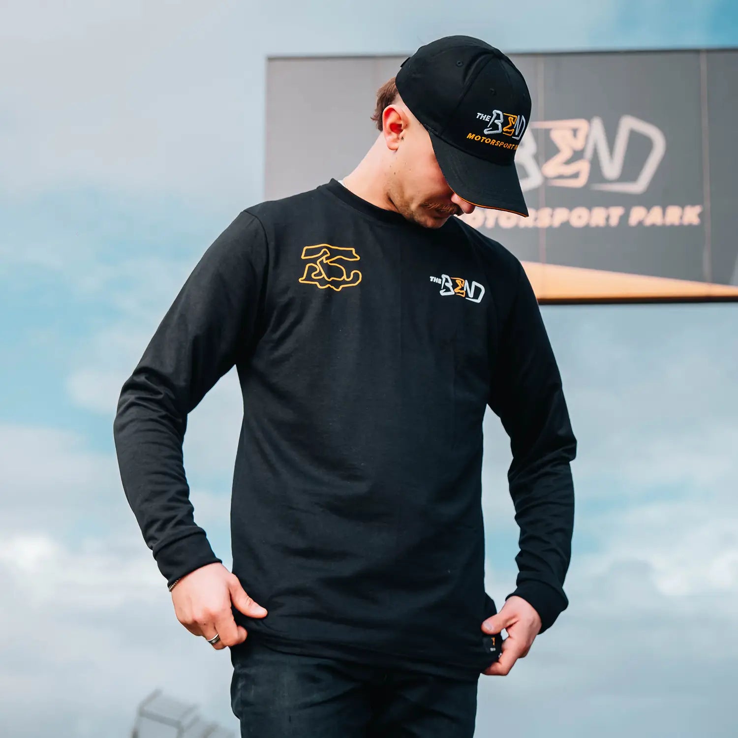 The Bend - Circuit Map Long Sleeve T-Shirt - Black